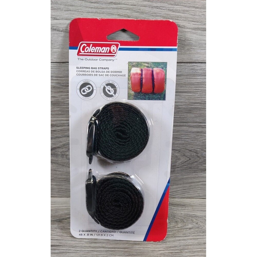 Coleman Sleeping Bag Straps 3/4” x 48” Easily Adjusted, New-Camping, Outdoors